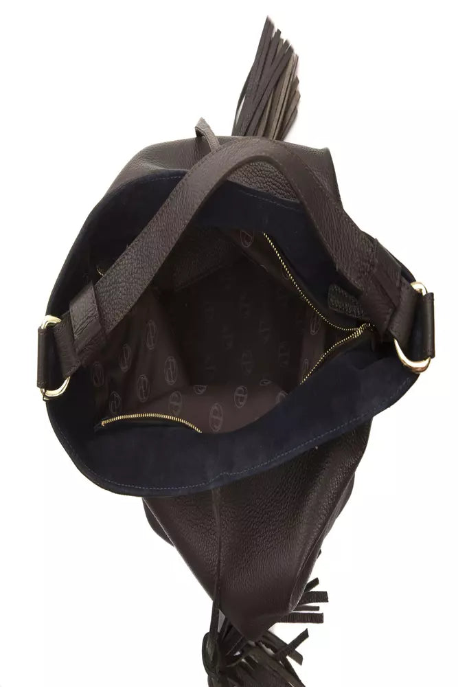 Pompei Donatella Braune Ledertasche für Damen